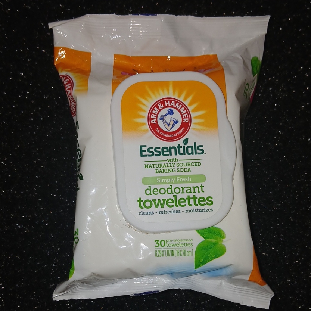Arm and Hammer Deodorant 30 Towelettes NIP